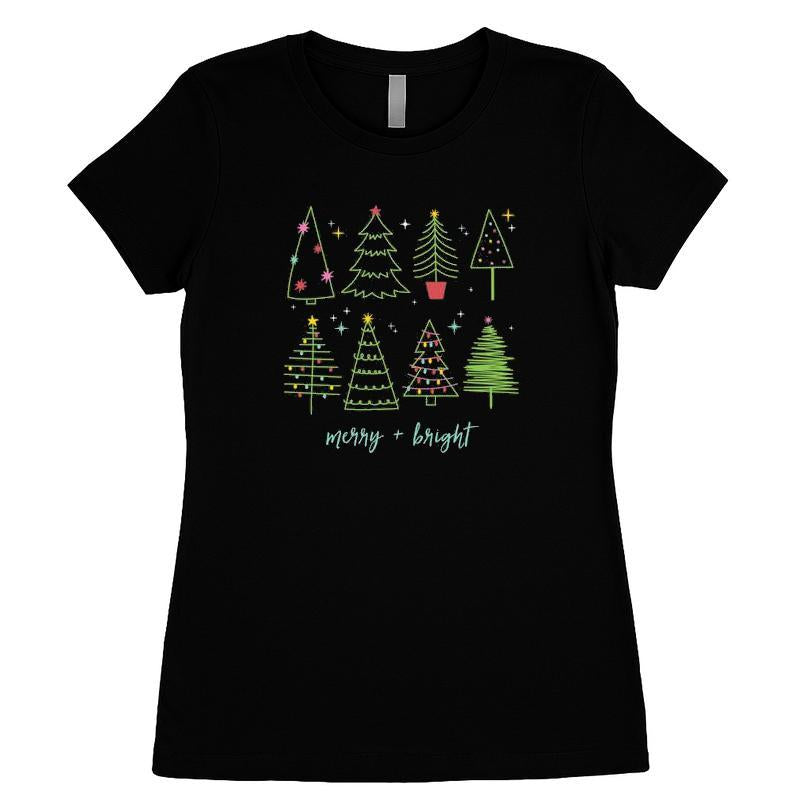 Christmas Trees Holiday Merry and Bright T-shirt