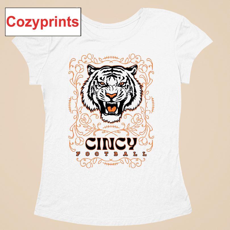 Cincy Football Tiger Pinstripe T-shirt