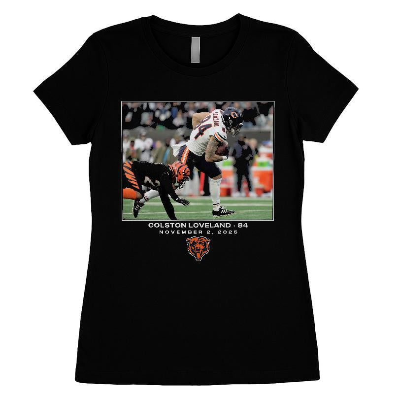 Colston Loveland Chicago Bears Nfl Flash Features Week 9 T-shirt