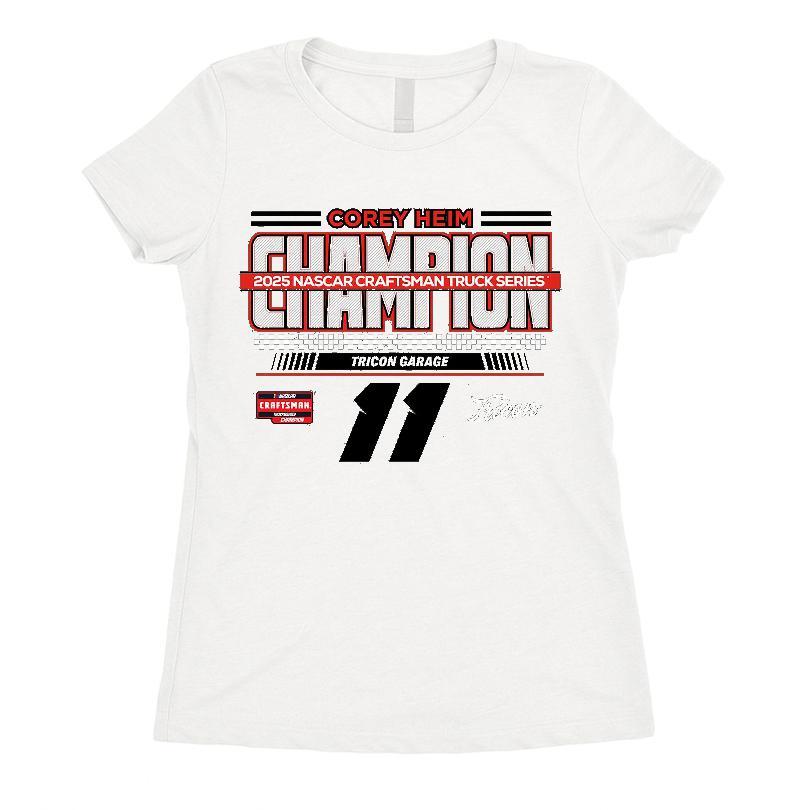 Corey Heim Checkered Flag Sports 2025 Nascar Craftsman Truck Series Champion T-shirt