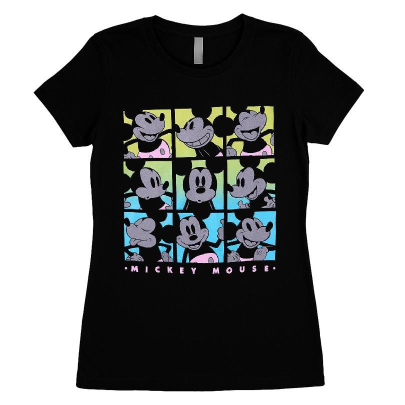 Disney Mickey Mouse Tonal Neon Grid T-shirt