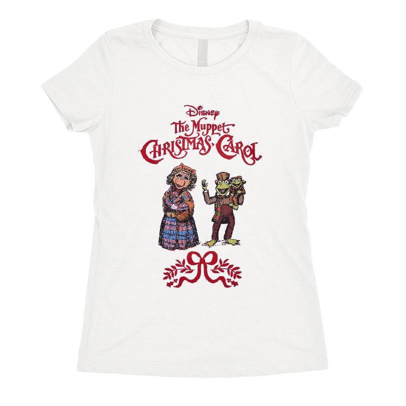 Disney The Muppet Christmas Carol Kermit Frog, Miss Piggy and Robin Frog T-shirt