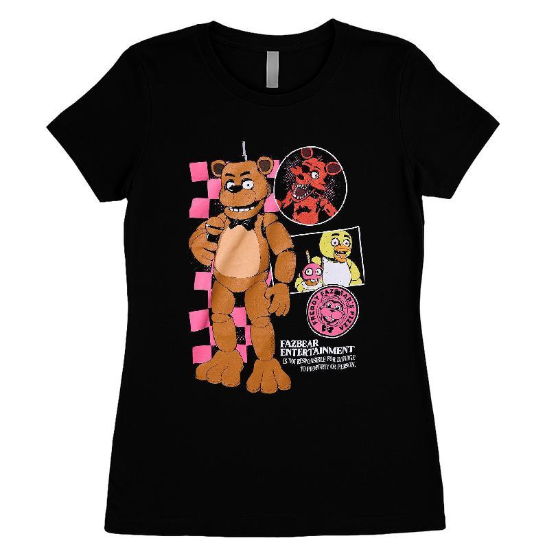 Five Nights At Freddy's Checkered Character T-shirt