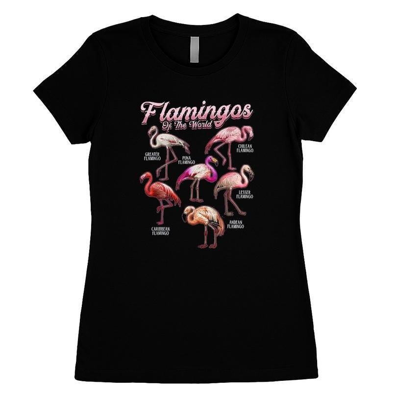 Flamingo Girls Boys Flamingos Of The World T-shirt