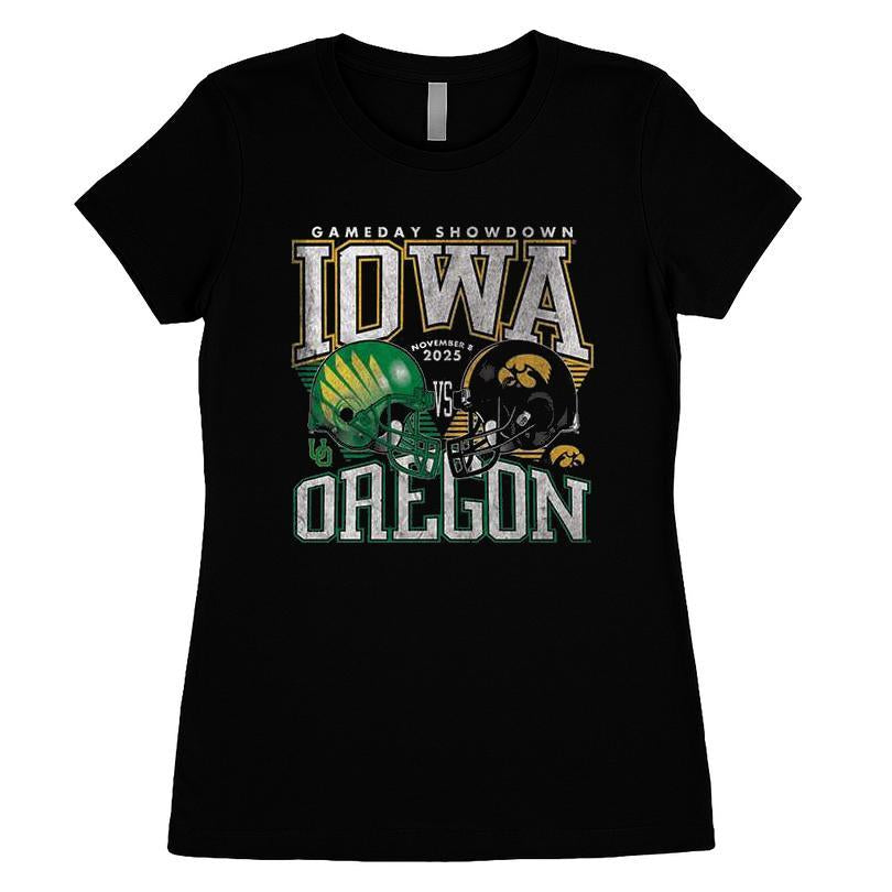 Gameday Showdown Iowa Hawkeyes Vs Oregon Ducks T-shirt