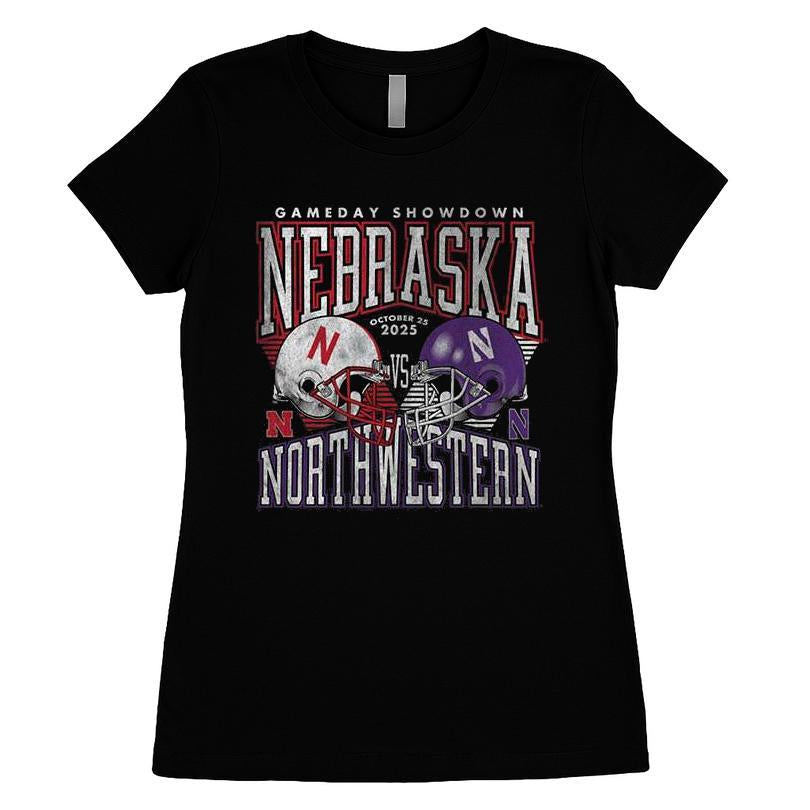 Gameday Showdown Nebraska Cornhuskers Vs Northwestern Wildcats T-shirt