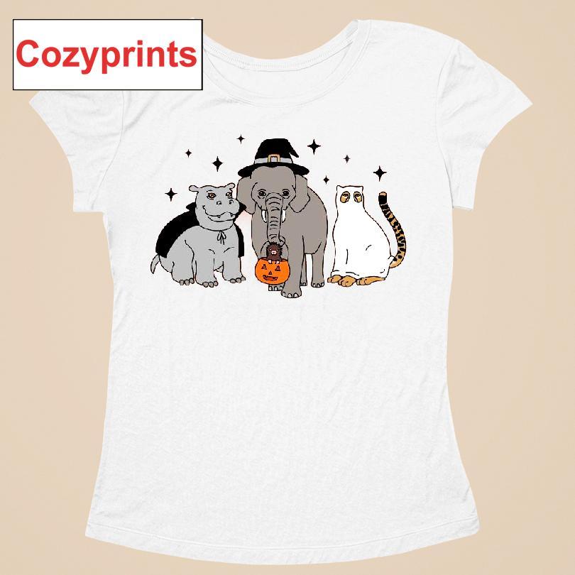 Hallzooween 2025 Hippo Elephant Cat Costumes Shirt