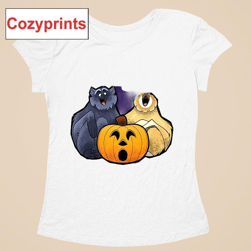 Happy Howl-oween Gibbons Purple Shirt