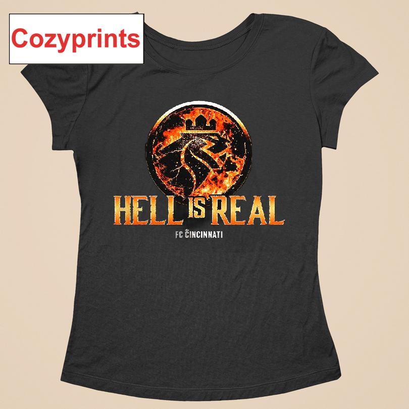 Hell Is Real Kombat Orange Flame T-shirt