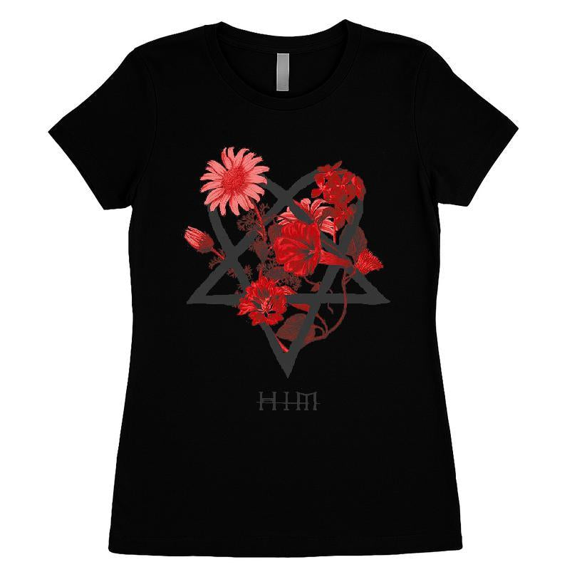 Him Heartagram Floral T-shirt