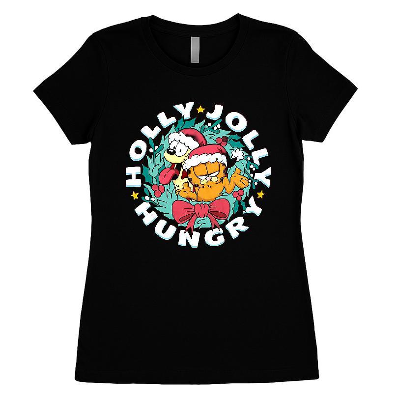 Holly Jolly Hungry Garfield T-shirt