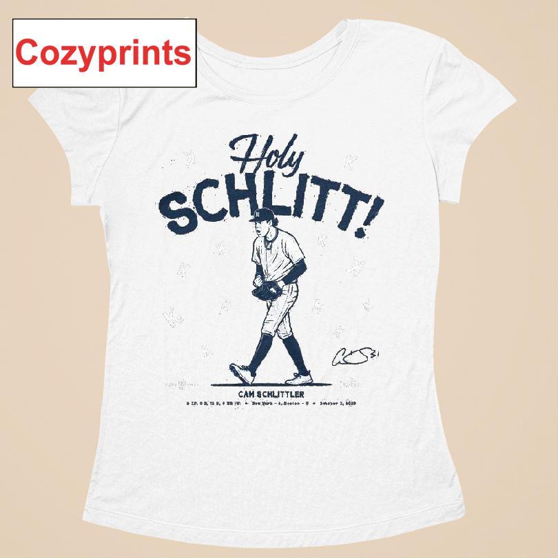 Holy Schlitt Cam Schlittler Bronx New York Baseball Mlbpa Rotowear T-shirt