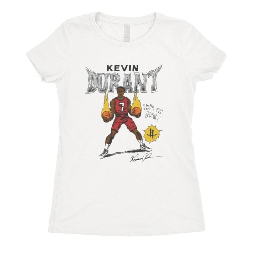 Houston Rockets Comic Book Kevin Durant He's On Fire T-shirt