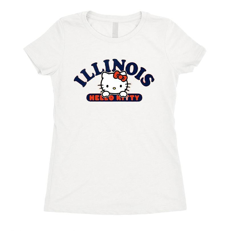 Illinois Fighting Illini Hello Kitty T-shirt