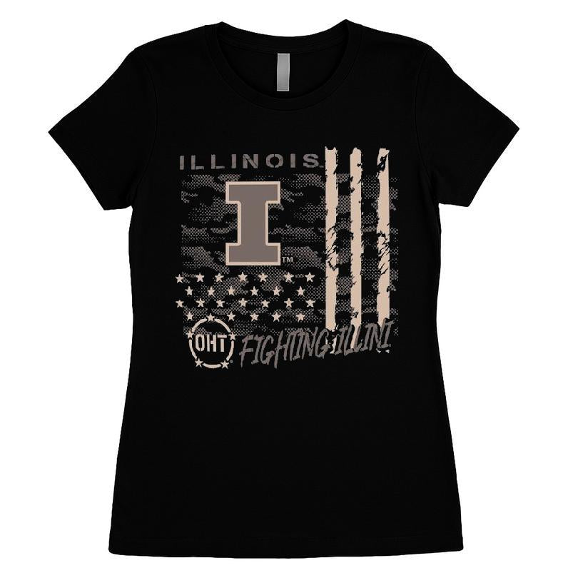 Illinois Fighting Illini OHT Camo Overlay T-shirt