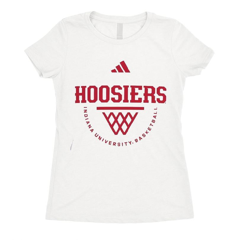 Indiana Hoosiers Adidas Basketball Practice Net Arch Pregame T-shirt
