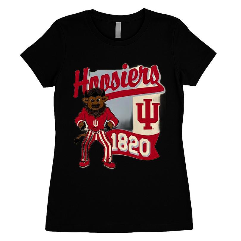 Indiana Hoosiers State Wide Script Mascot T-shirt