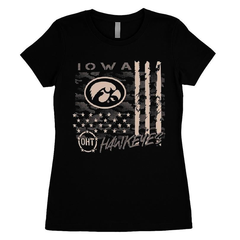 Iowa Hawkeyes OHT Camo Overlay T-shirt