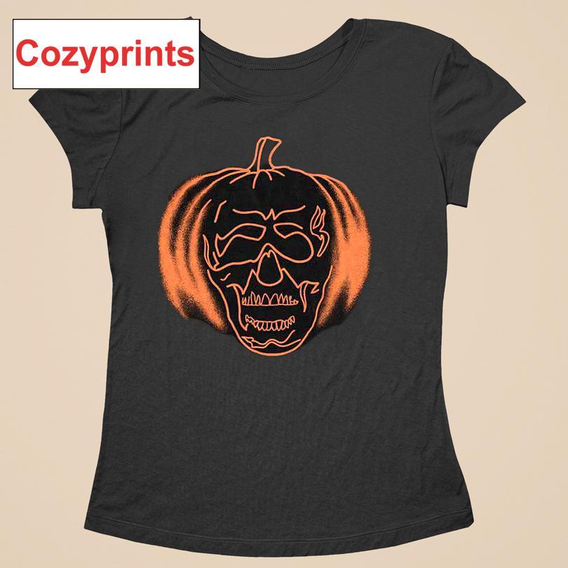 Jack-o'-lantern Outline Halloween T-shirt