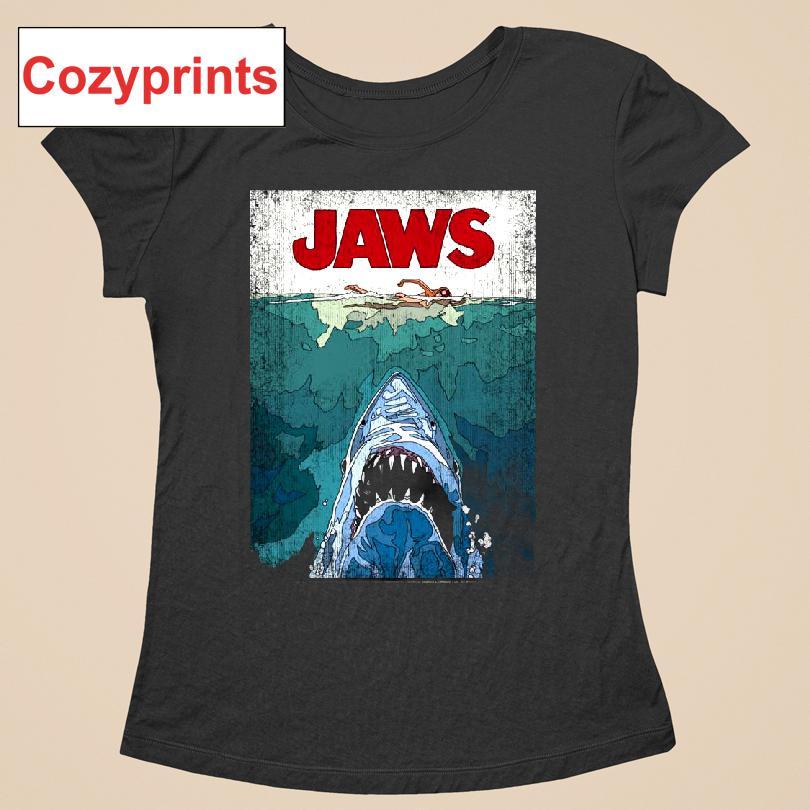 Jaws 50th Anniversary Poster Vector T-shirt