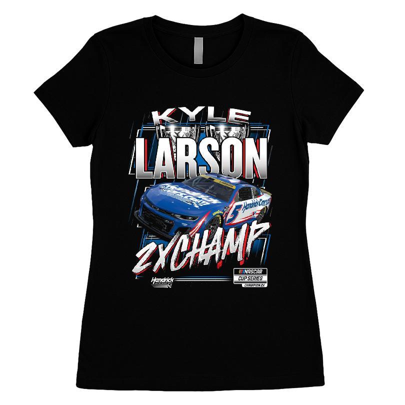 Kyle Larson Hendrick Motorsports Team Collection Two-time Nascar Cup Series Champion Trophy T-shirt