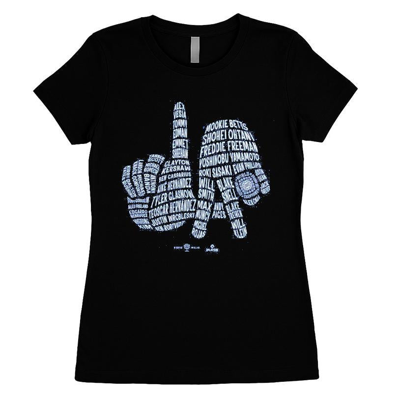 La 2025 Champs, La Fingers Sign Hands Ring Los Angeles Baseball 2025 World Champs Shohei Ohtani T-shirt