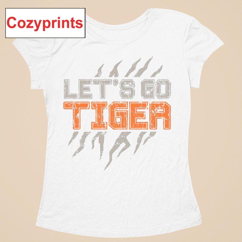 Let's Go Tiger Block Stripes T-shirt
