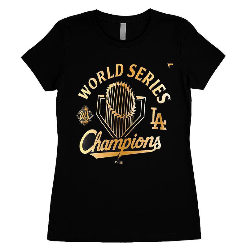 Los Angeles Dodgers Black 2025 World Series Champions Parade Locker Room T-shirt