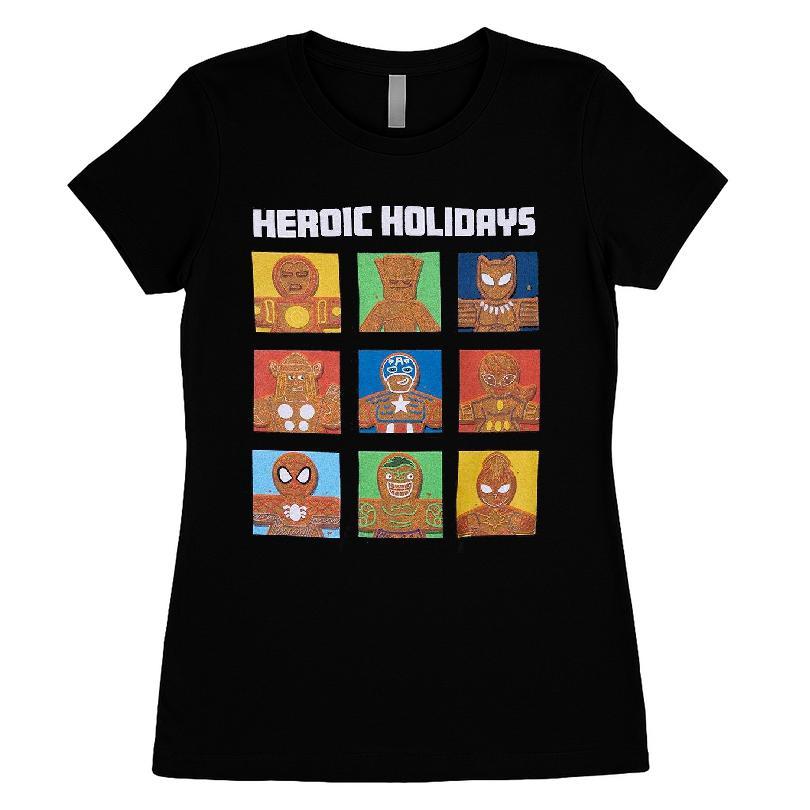 Marvel Avengers Gingerbread Cookie Heroic Holiday T-shirt