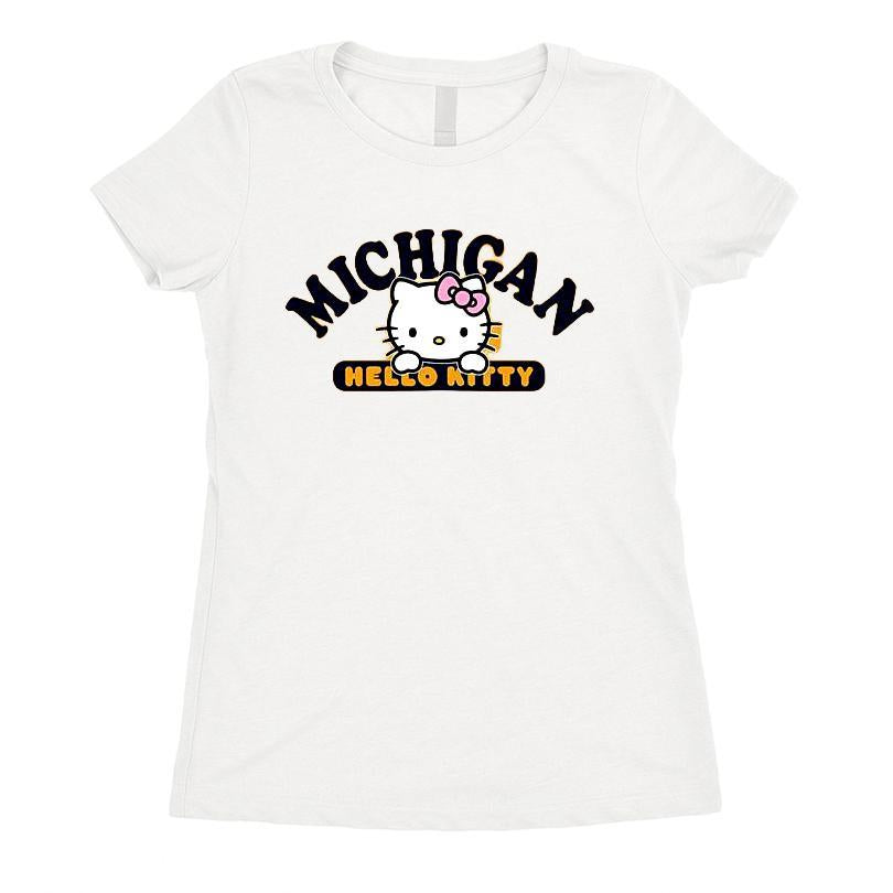 Michigan Wolverines Hello Kitty T-shirt