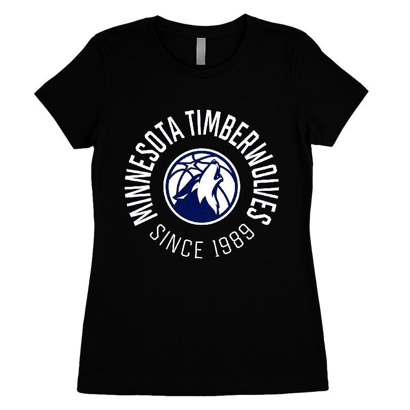 Minnesota Timberwolves Sportiqe Women's Cropped Genuine Issue Collection Alana T-shirt