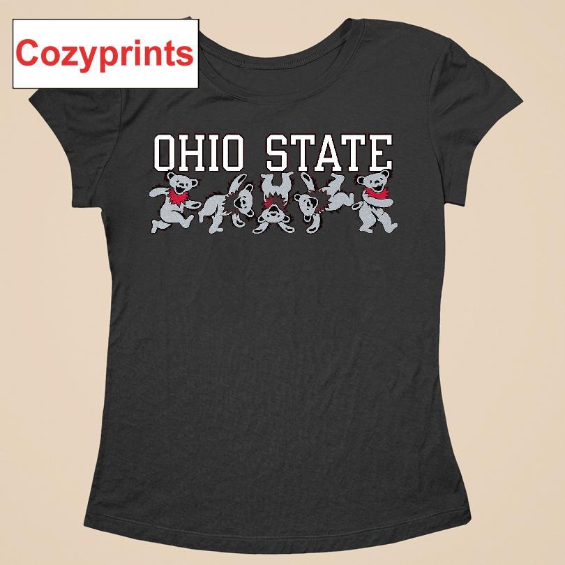 Ohio State University X Grateful Dead Cartwheel Bears T-shirt