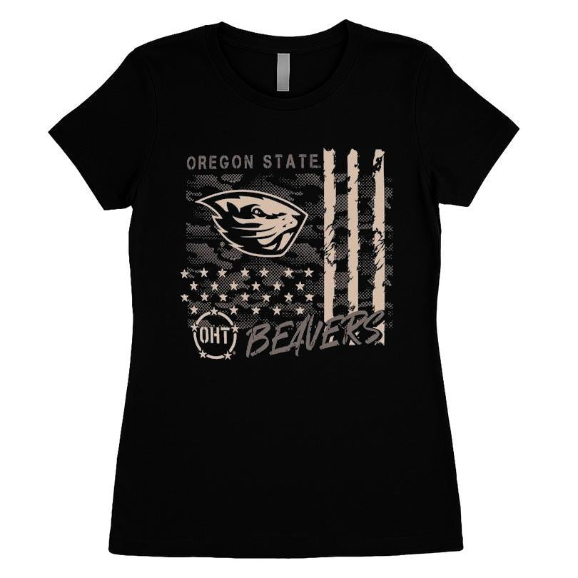 Oregon State Beavers OHT Camo Overlay T-shirt