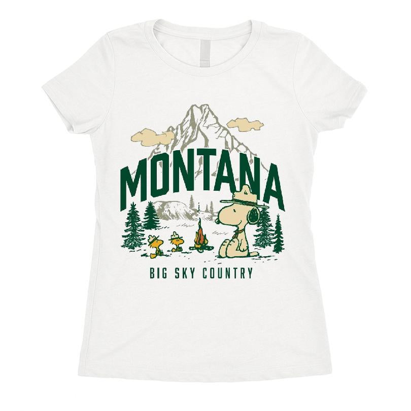 Peanuts Beagle Scouts Montana Big Sky Country T-shirt