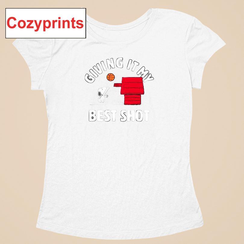 Peanuts Giving It My Best Shot T-shirt