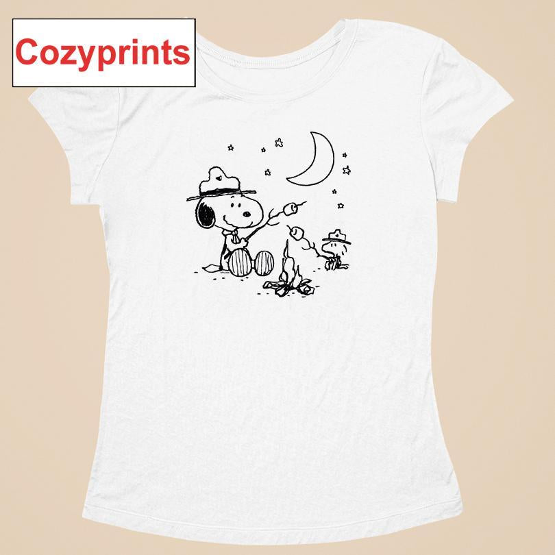 Peanuts Snoopy Camping Graphic T-shirt