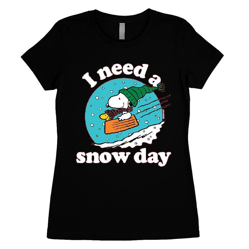 Peanuts Snoopy I Need A Snow Day T-shirt