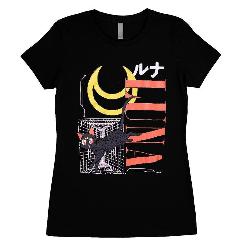 Pretty Guardian Sailor Moon Luna & Artemis Grid T-shirt