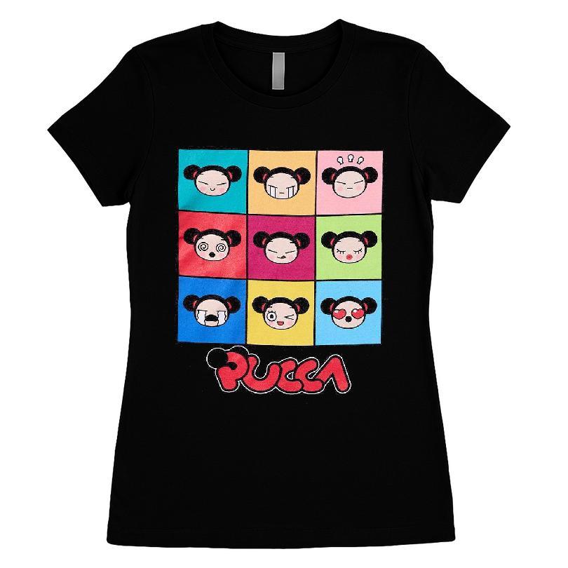 Pucca Facial Grid T-shirt