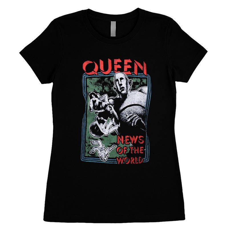 Queen News Of The World Retro Distressed T-shirt