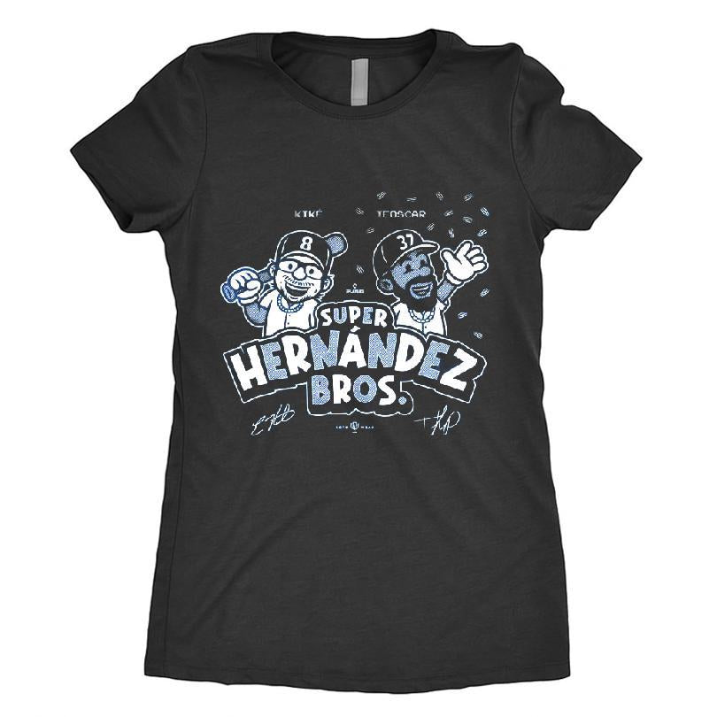 Super Hern¡ndez Bros Kik© Hern¡ndez Teoscar Hern¡ndez Los Angeles Baseball Mlbpa T-shirt