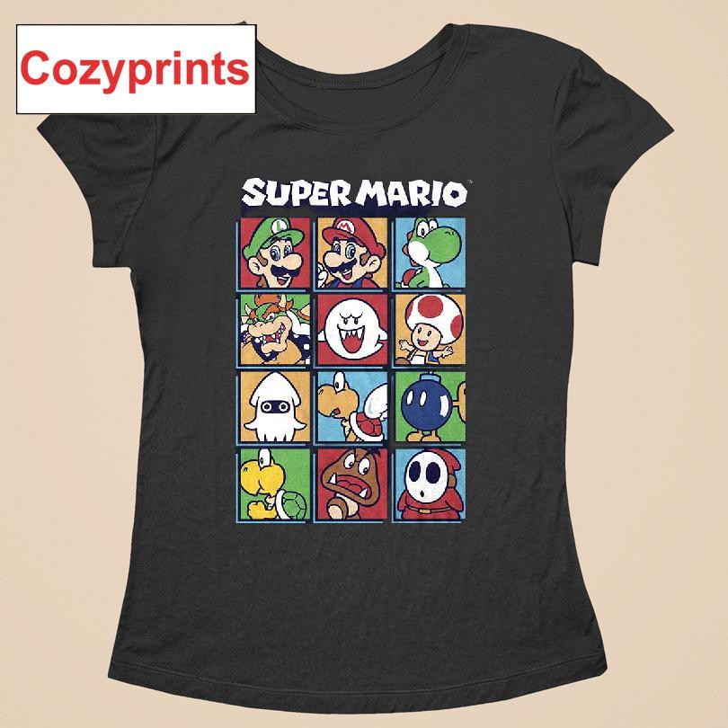 Super Mario Bros. Character Blocks Nintendo T-shirt