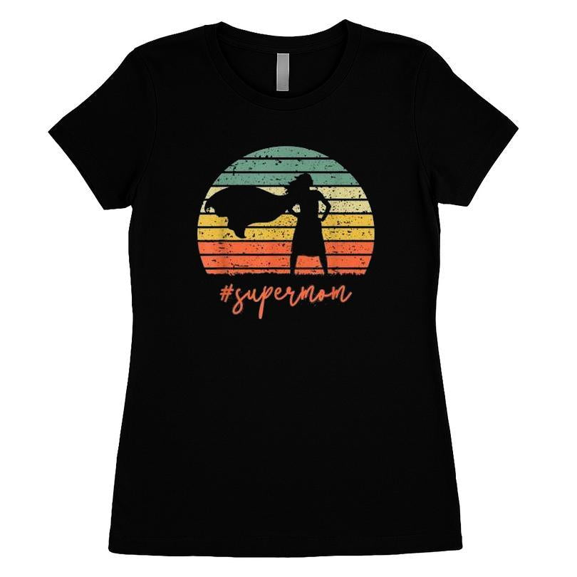 Supermom Super Mother Retro Vintage T-shirt