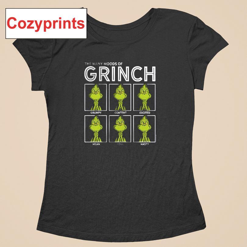 The Many Moods Of Grinch T-shirt