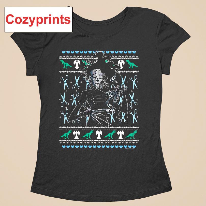 Ugly Christmas Sweater Edward Scissorhands T-shirt