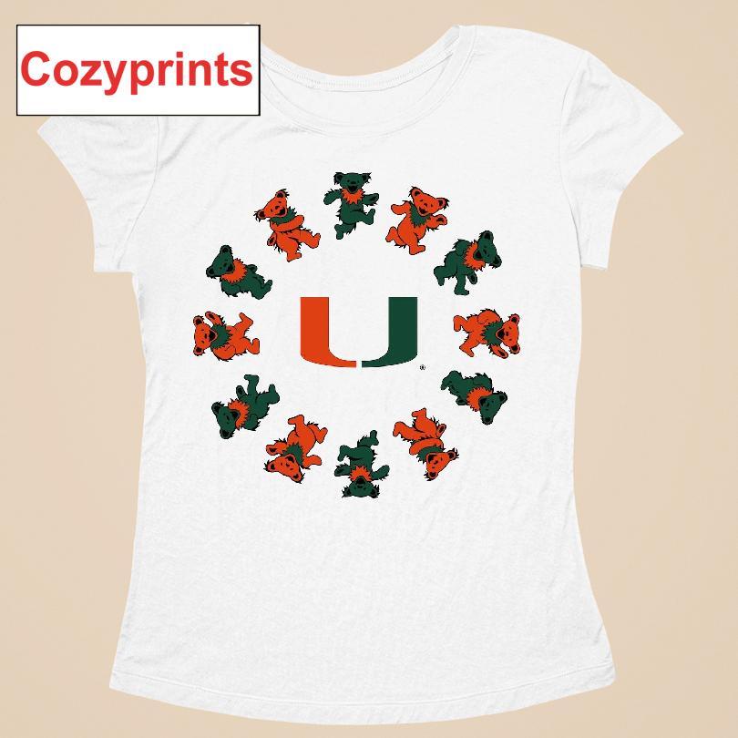 University Of Miami X Grateful Dead Circle Bears T-shirt