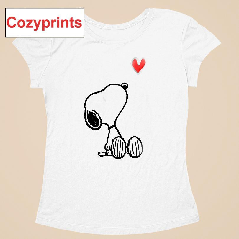 Valentine's Peanuts Snoopy Heart T-shirt