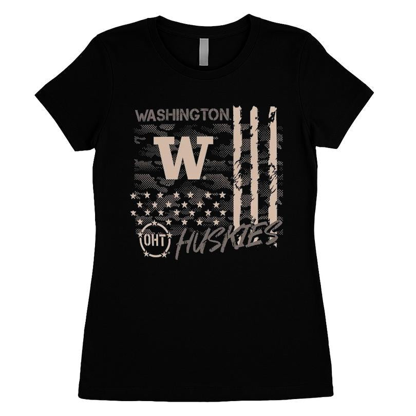 Washington Huskies OHT Camo Overlay T-shirt