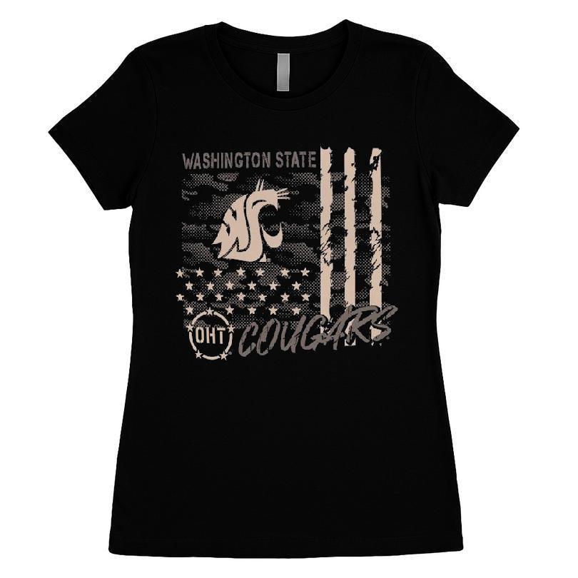 Washington State Cougars OHT Camo Overlay T-shirt