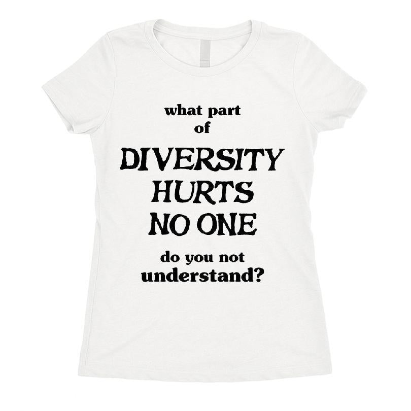 What Part Of Diverstiy Hurts No One Do You Not Understand T-shirt